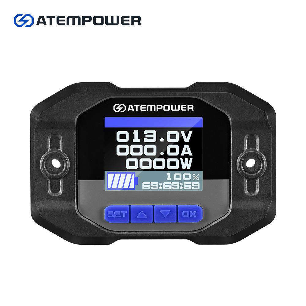 ATEM POWER 12V 100A汽车电池电压电流电量实时显示表监测器