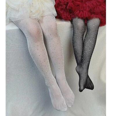 Kids Girls Tights Fashion Fishnet Stockings Hollow Lace Rhin