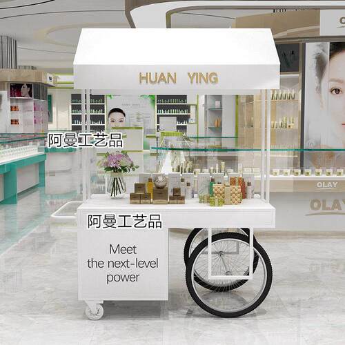 铁艺花车夜市移动摆摊车多功能推车便利店展示车户外地摊车小吃车
