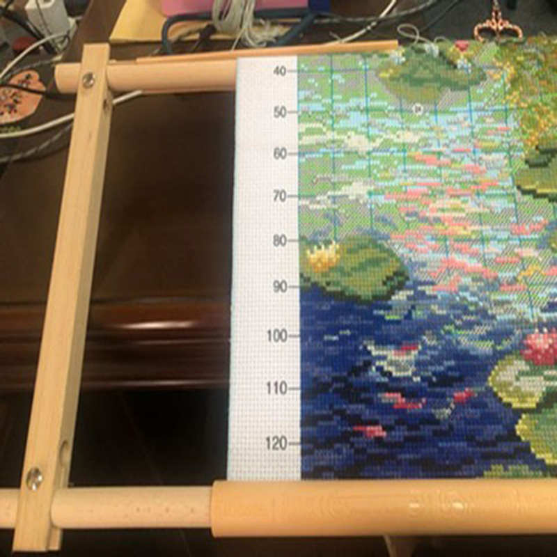 精品榉木刺绣十字绣专用绣架手工绣绷卷布绣框大号方形工具支架固