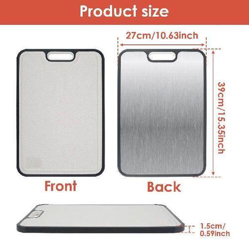 Double Sided Cutting Board Kitchen Chopping Board Sturdy