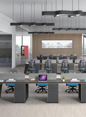 职员YZYS-D06办公桌Y椅组合屏风隔断办公桌2/4/6人位约员工简桌ZS