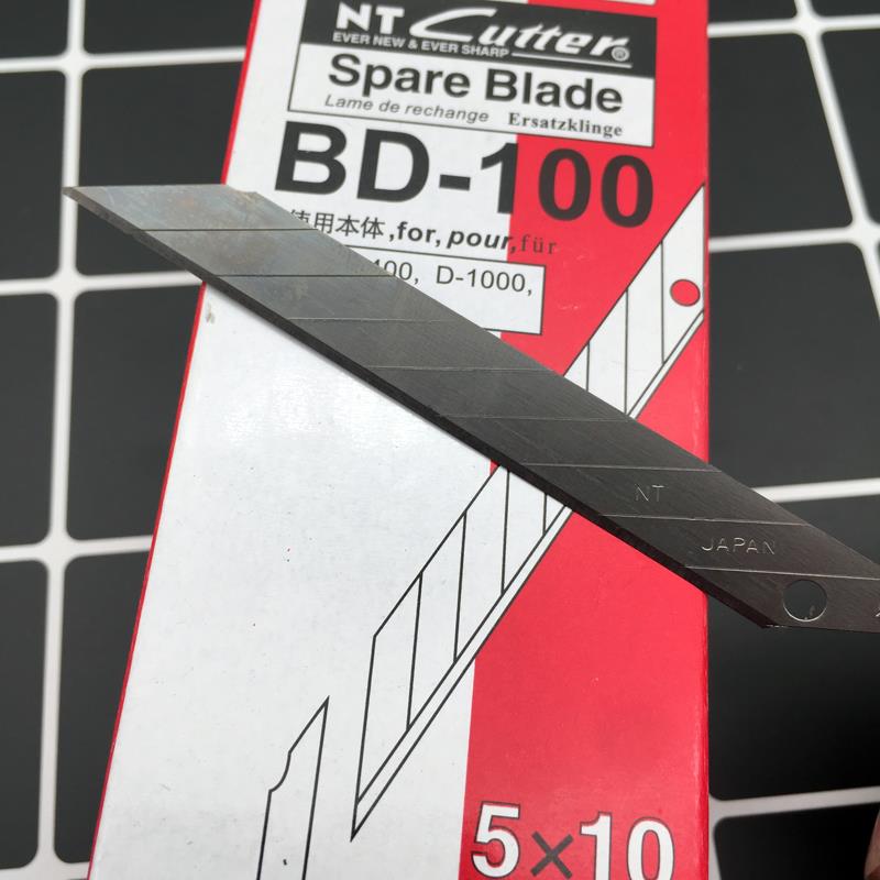 日本NT进口刀片BD-100小美工刀片30度尖角9mm贴膜雕刻刀片BA-100