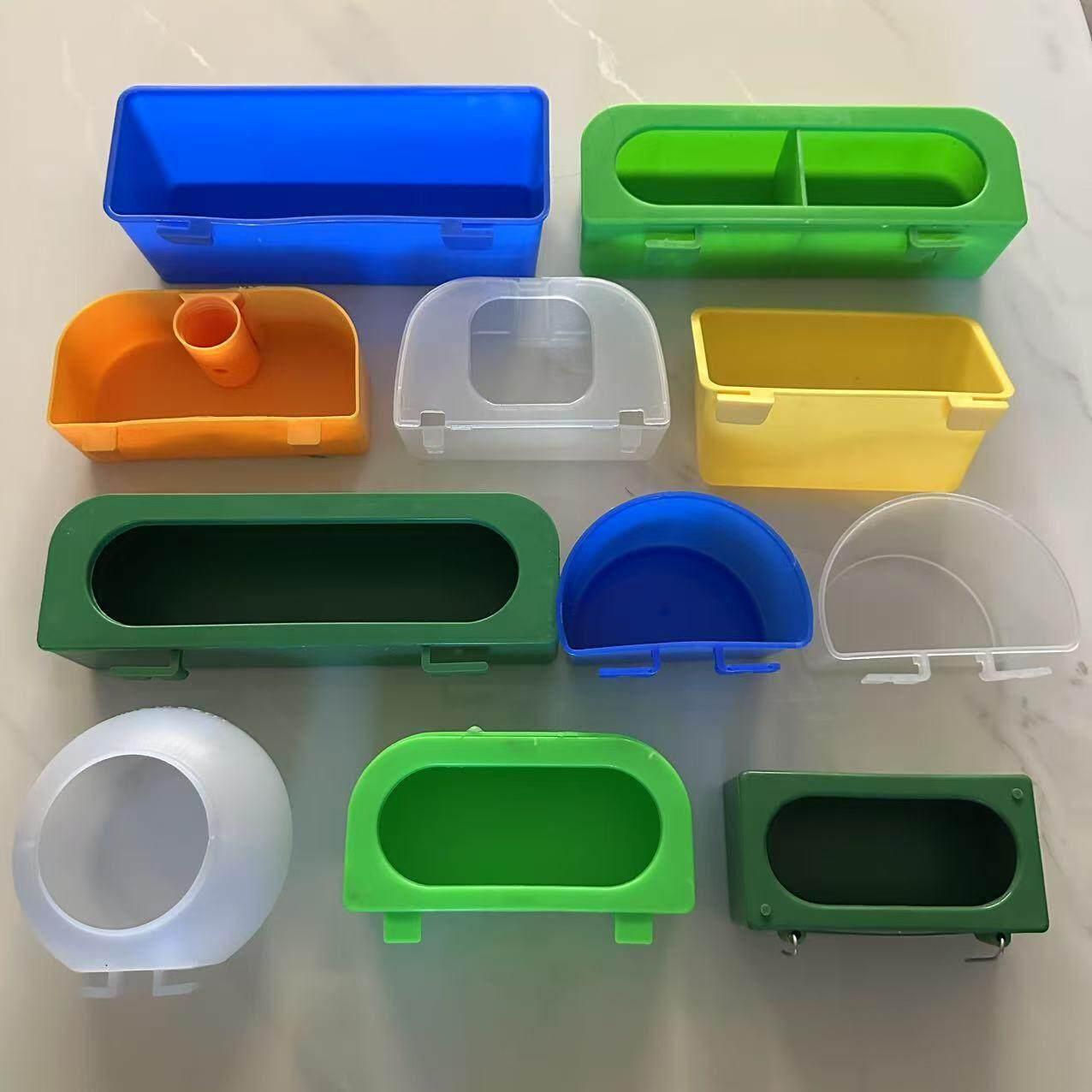 鸽子食槽养殖用品水槽饮水器鸽子长方形半圆盒鸟食盒料盒挂盒食罐
