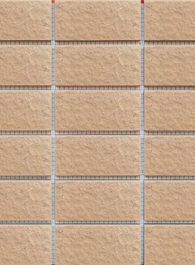 45×95mm外墙砖纸皮砖彩码砖浅红色外墙瓷砖带黑点麻面小区物业