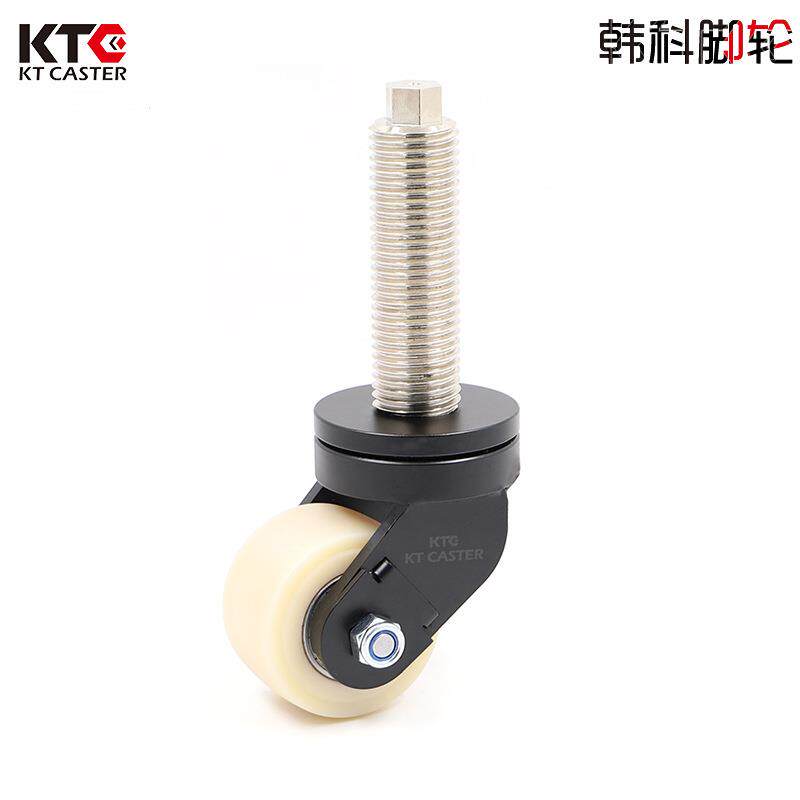 4寸工业重型脚轮韩科万向尼龙聚氨酯脚轮工业推车轮子