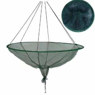 80/100cm Foldable Drop Net Fishing Landing Prawn Bait Crab