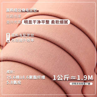 校服卫衣布料 批发太空棉针织面料300g精梳涤棉拉架毛圈布秋冬女装