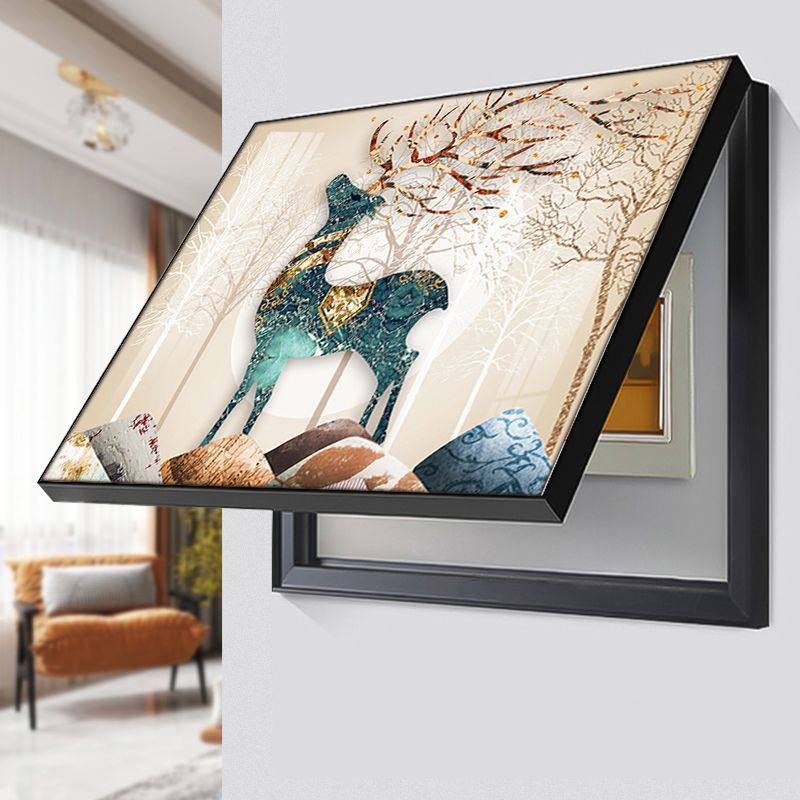 现代简约电表箱挂画弱电箱配电箱开关遮挡装饰画抽象风格电闸壁画,家居饰品,现代装饰画,淘宝优惠券,粉丝福利购,淘宝优惠卷