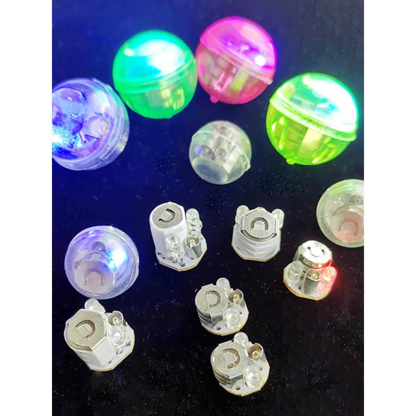 电子振动传感器闪光球迷你Led数码小灯笼DIY手工装饰灯按钮电池灯 - 实物图