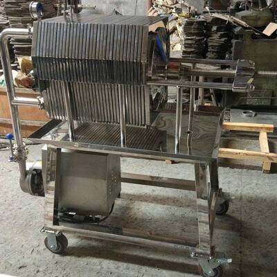 精品推荐WBG-400铸铁板框过滤机板框真空过滤器