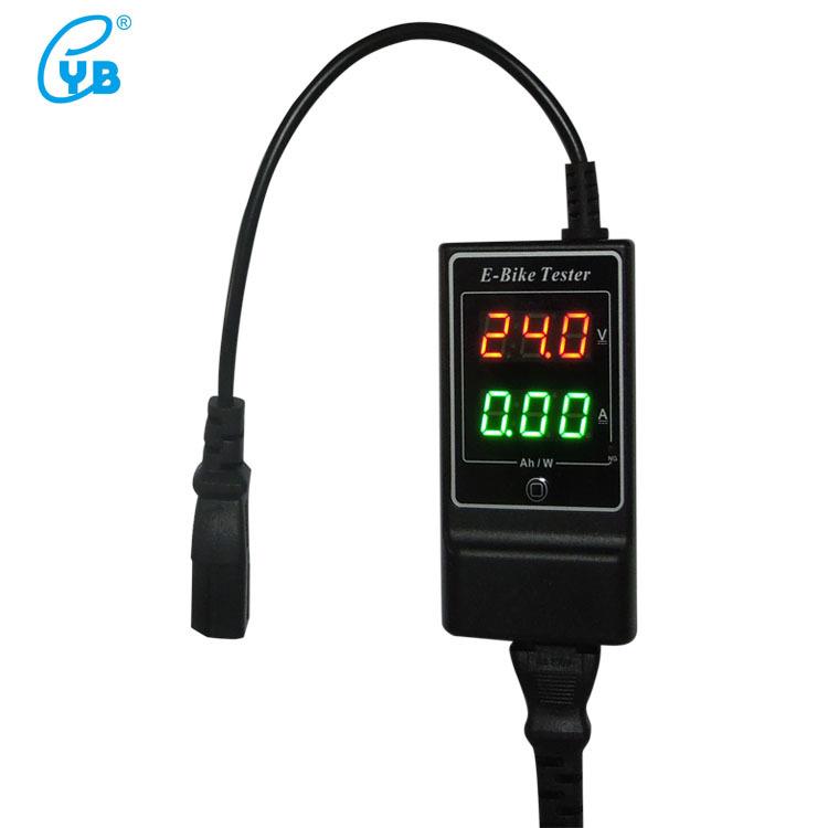 电动车充电器检测仪电瓶电压电流表36V48v60v72v数显检查维修工具