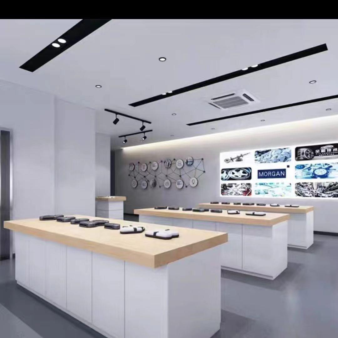 中岛展台展示台创意科技智能产品展示柜门窗边角料样品烤漆展示柜