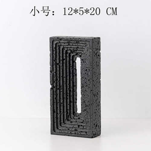 几何装线条创意不规则饰品样板间北欧软家居艺术拱形石现代摆件洞