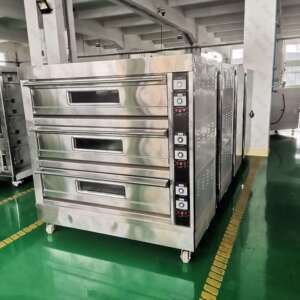 研麦三层烤箱 六盘九盘电热/燃气烘烤箱 商用面包胚戚风烤炉
