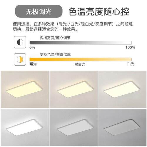 全光谱普瑞眼客厅灯顶亮超薄灯饰显吸指le474护d灯中山工厂灯具