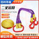 起重吊装 带行车吊车组合索具吊绳吊具涤纶二叉吊具 工具柔性吊装
