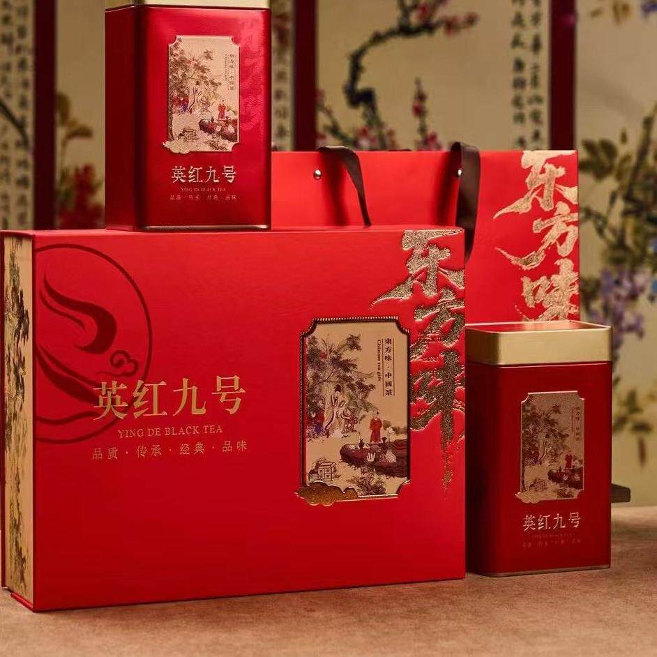 东方味礼盒装英德英红九号浓香型红茶500g送长辈老师