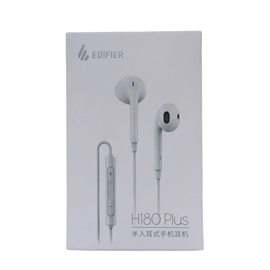 EDIFIER/漫步者 H180 Plus半入耳式手机通话音乐耳机简便线控通用