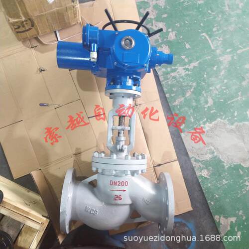 电动法兰截止阀J941W-16P-DN150普通开关型不锈钢阀硬密封