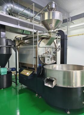 粤鼎锋80公斤咖啡烘焙机半直火式咖啡豆烘焙机设备，焙炒机炒货机