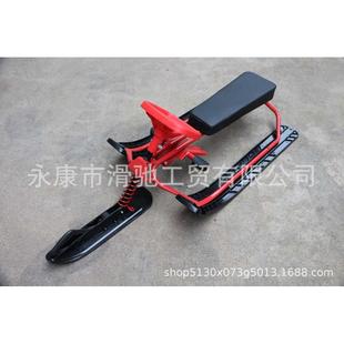 方向盘雪橇】座位拉绳雪车车带伸缩动力非方形厂家【调节滑新品