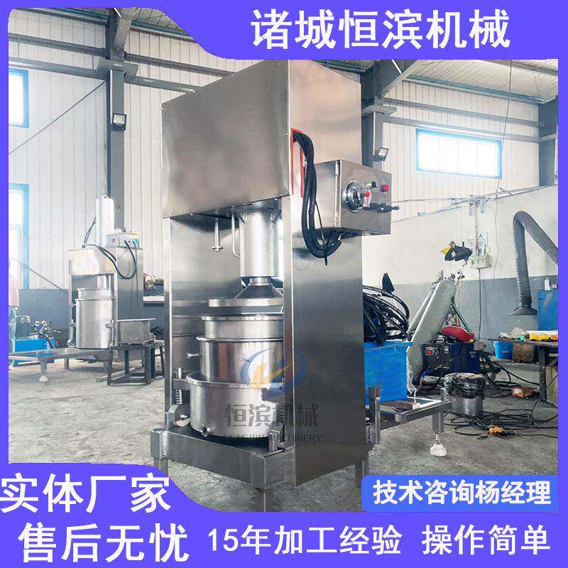 灵芝中药过滤全自动压榨机鲜榨石榴籽压榨机框栏式葡萄液压榨