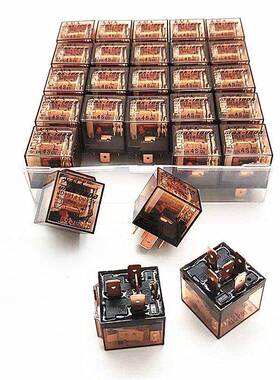 汽车继电器12V241V全铜线大功率防水汽车4针100A5针火星