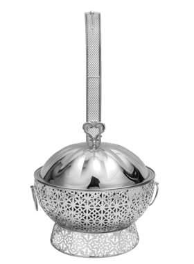 出口南美8L不锈钢自助餐炉 轻奢欧式铁艺酒精炉Gold Chafing Dish