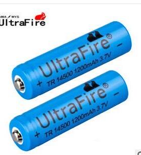 厂家直销14500锂电池3.7v1200mAh高容量5号充电池电动手电筒电池