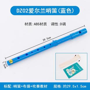 正品DZ02爱尔哨笛 树脂哨笛兰直笛高音D调锡 笛笛初学者入门6孔竖