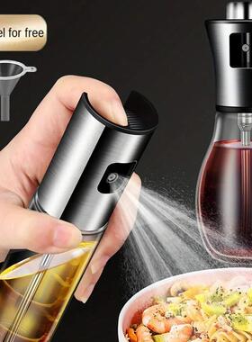 304 Stainless Steel Oil Press Spray Glass Bottle for Cooking