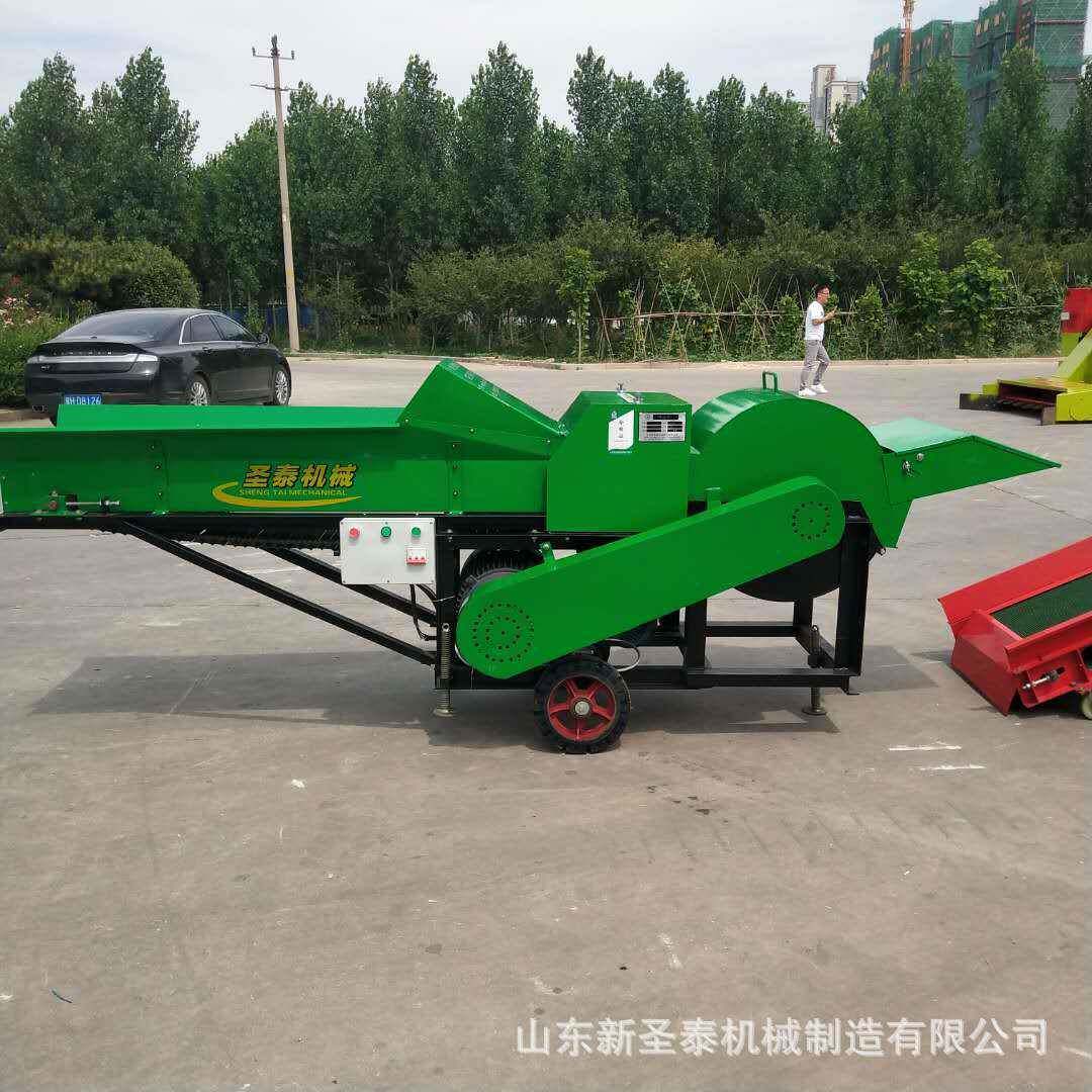 干湿两用秸秆揉丝机视频 牛羊养殖青储饲料粉碎机 大型秸秆揉丝机