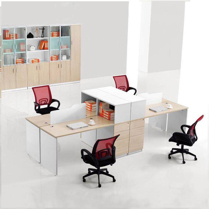 简约4人隔断职员办公桌组合四人位屏风办公桌电脑桌员工作位