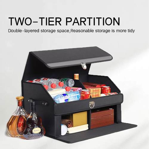 汽车后备箱收纳箱车载储物盒车用整理箱尾箱置物通用车内装饰