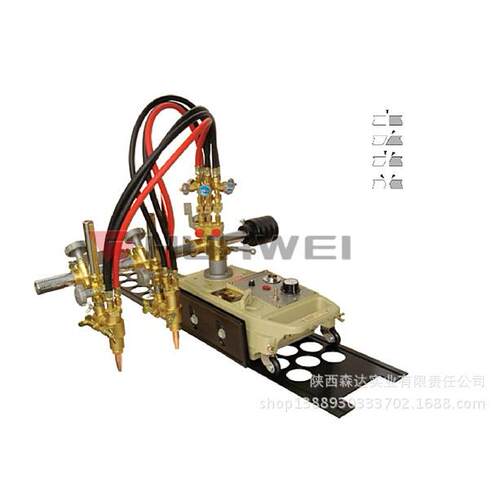 上海华威CG1-100H半自动切割机直线切割机双头火焰切割机