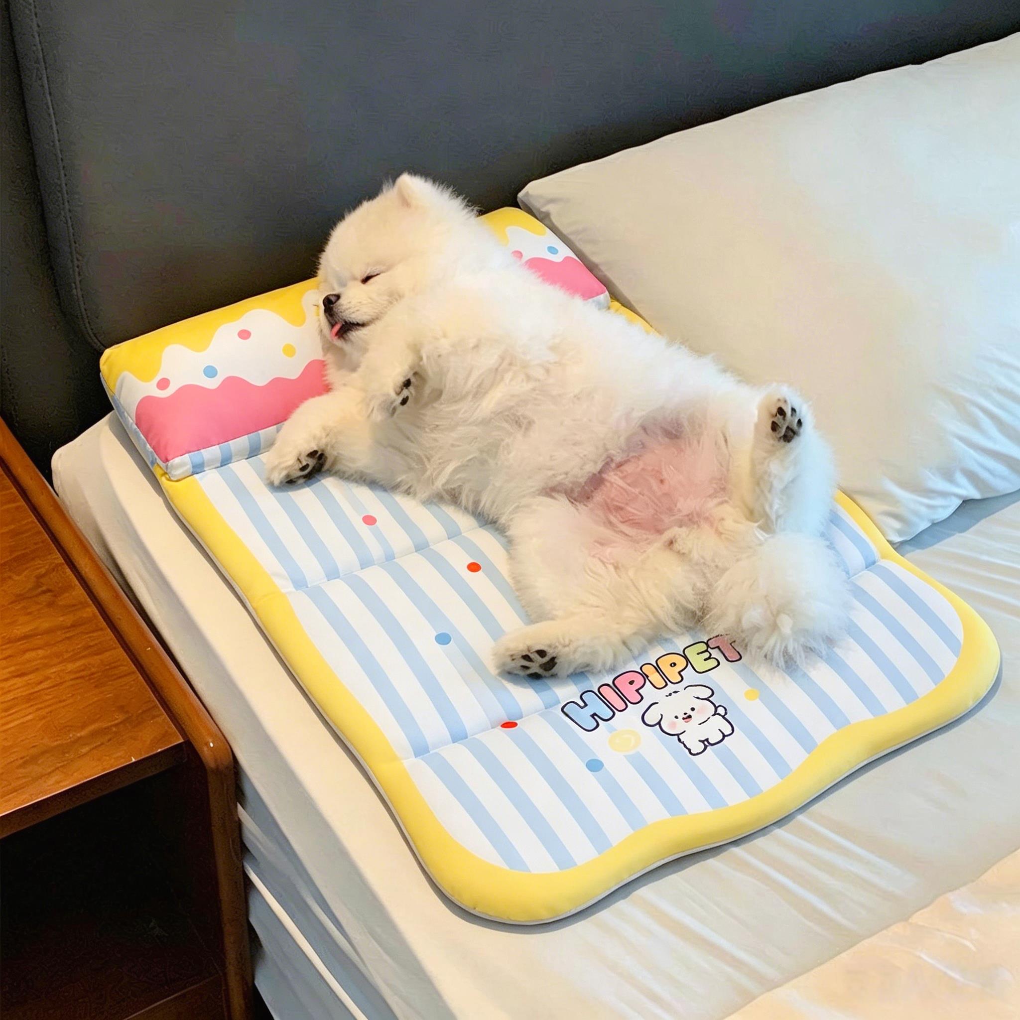 宠物冰垫狗狗凉席夏季透气凉窝降温神器小中型犬狗窝趴趴垫可水洗