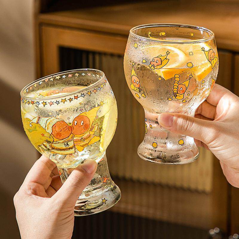 星星人联名杯子玻璃杯啤酒杯果汁杯家用饮料杯牛奶杯情侣对杯套装