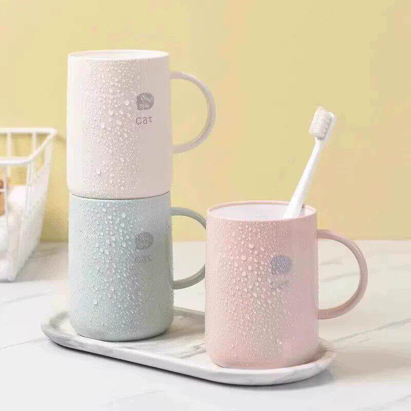 【下单立减50】双层加厚漱口杯简约塑料PP材质牙刷杯子耐摔QC