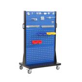 移动整理五金移动工具双面零件盒挂架间架t挂架物料型架车零件架