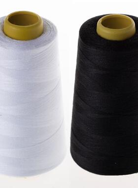 家用黑白色手工缝补衣服线平车缝纫机专用402涤纶线 宝塔线大卷
