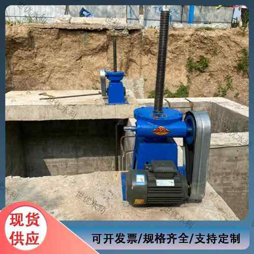手电两用螺杆启闭机手摇侧摇闸门双吊点直联式电动