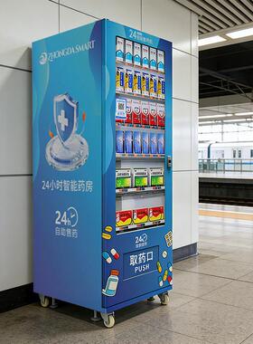 24小时智能自动售机社区惠民品自助发放机扫码便捷自动售货机