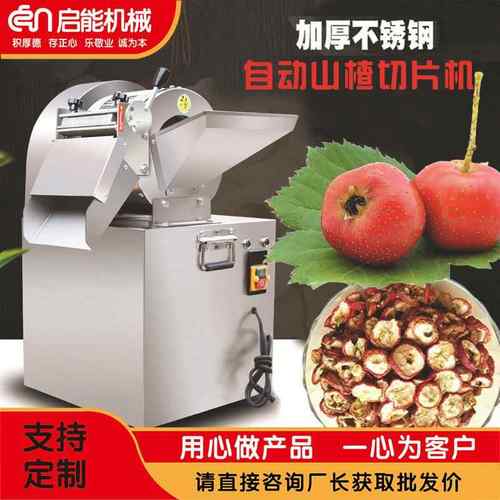 直销新型山楂切片机苹果切片机地瓜红薯切片机山楂切片500公斤