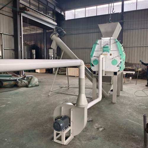 厂家大产量麦壳秸秆水滴式粉碎机养殖场精饲料粉碎搅拌加工机