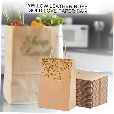 12pcs Kraft Paper Bags Snowman Christmas Gift Bags with Hand