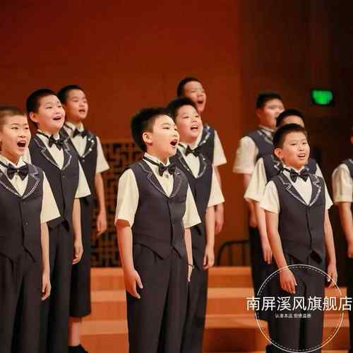 正品儿童合唱服装、男小女表演服诵装、中学生表演朗裙、合纱唱团