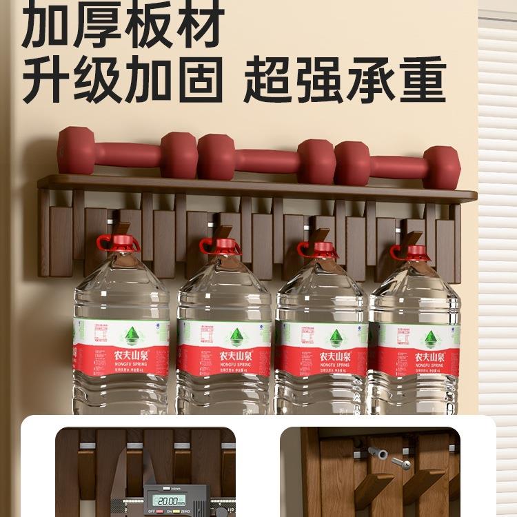 钢琴键挂衣架墙上壁挂玄关置物架不占空间入户门衣服挂钩衣帽架【