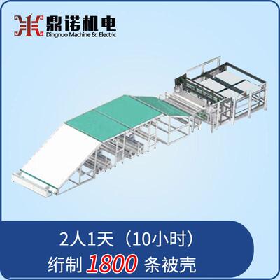 厂家定制自动胖被4边缝设备自动翻被4边缝设备定金专拍