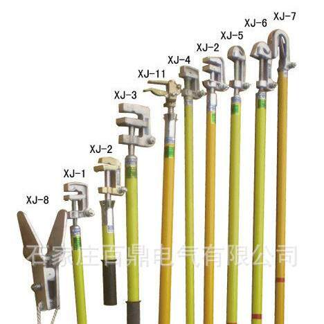 百鼎供应 XJ接地线操作杆 螺旋线夹接地棒 高压接地线操作杆10kv